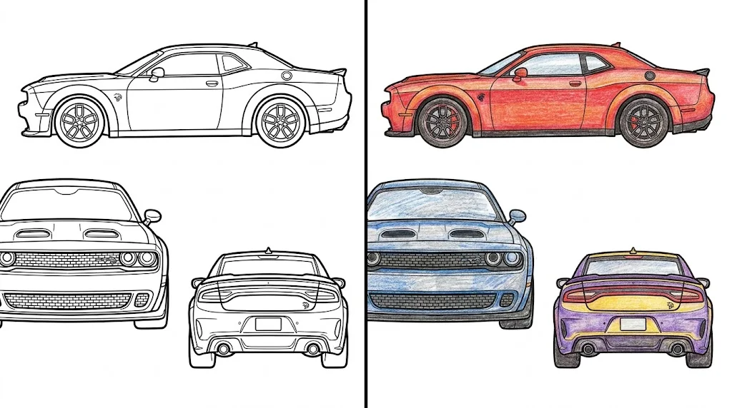 hellcat coloring pages