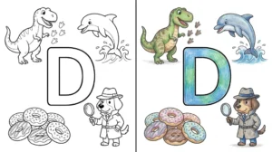 letter d coloring pages