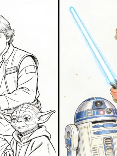 Luke Skywalker coloring pages