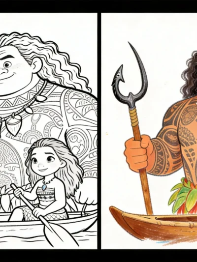 Maui coloring pages