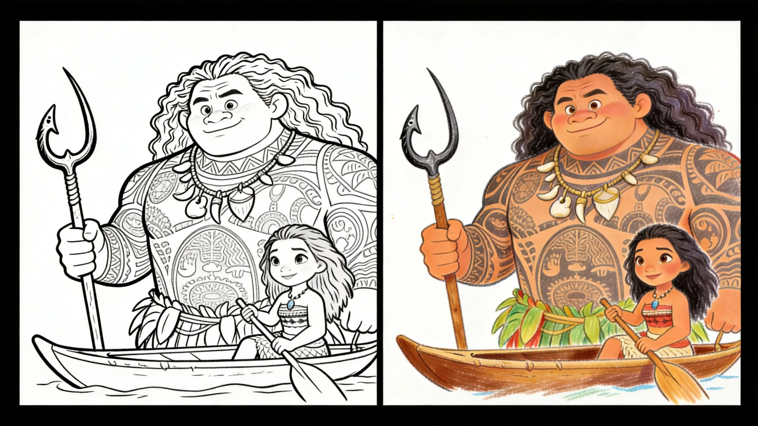 maui coloring pages
