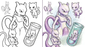 mewtwo coloring pages