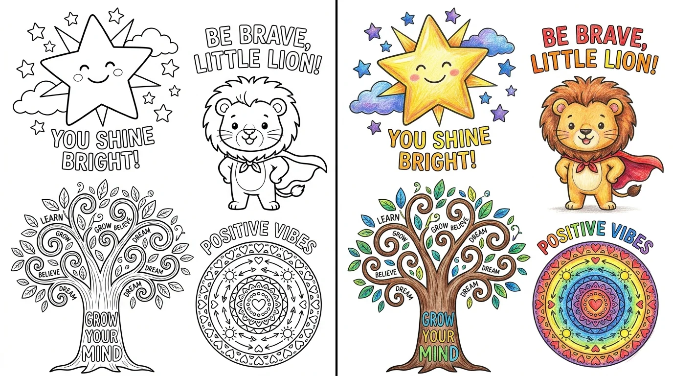 motivational coloring pages