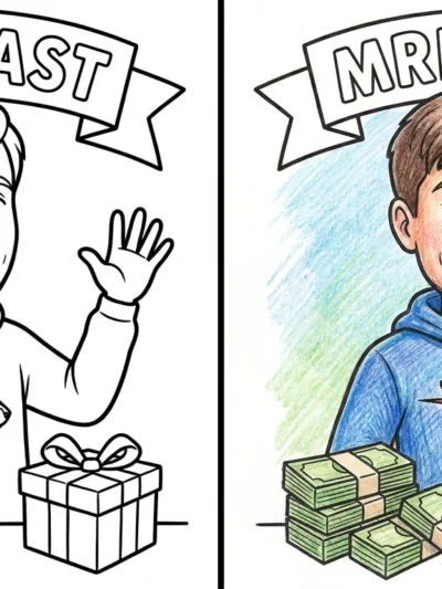 Mr Beast coloring pages