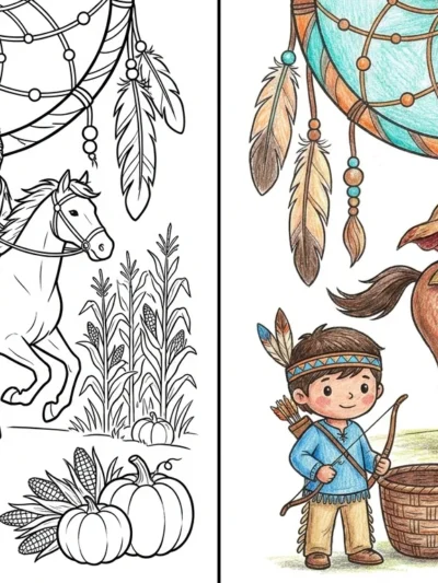 Native American coloring pages