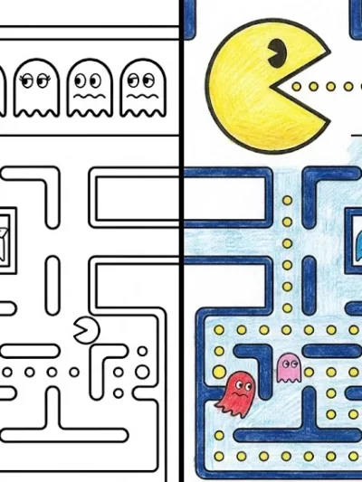Pac Man coloring pages