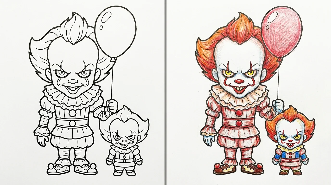 pennywise coloring pages