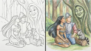 pocahontas coloring pages