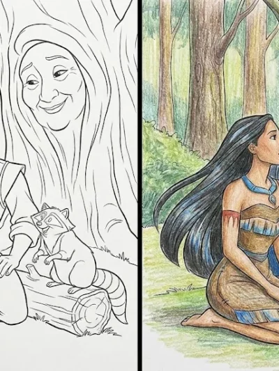 Pocahontas coloring pages