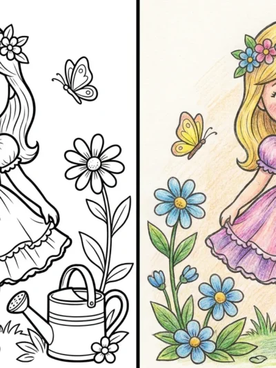 Pretty Girl coloring pages