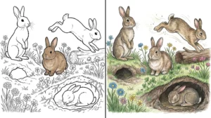 rabbit coloring pages