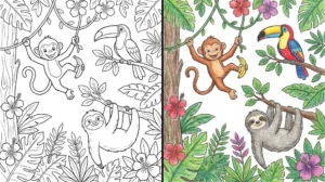 rainforest coloring pages