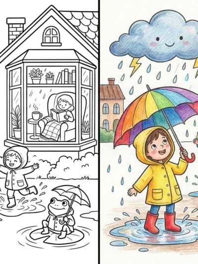 Rainy Day coloring pages