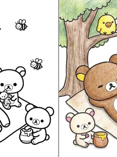 Rilakkuma coloring pages