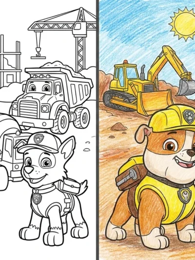 Rubble And Crew coloring pages