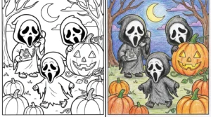 scream coloring pages