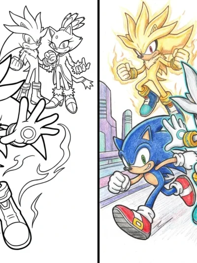 Silver The Hedgehog coloring pages