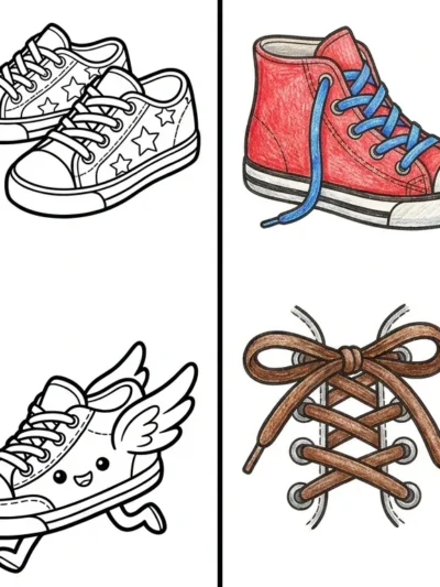 Sneaker coloring pages