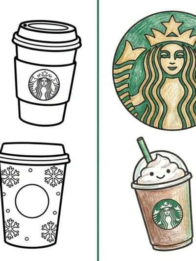Starbucks coloring pages