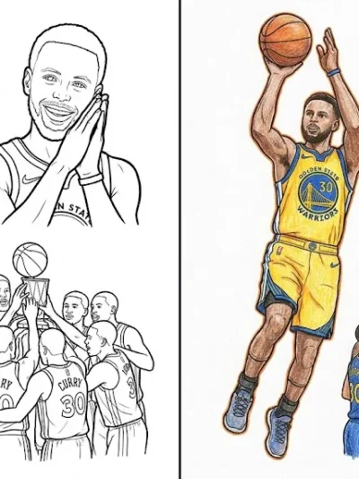 Steph Curry coloring pages