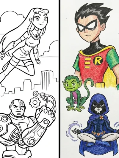 Teen Titans coloring pages