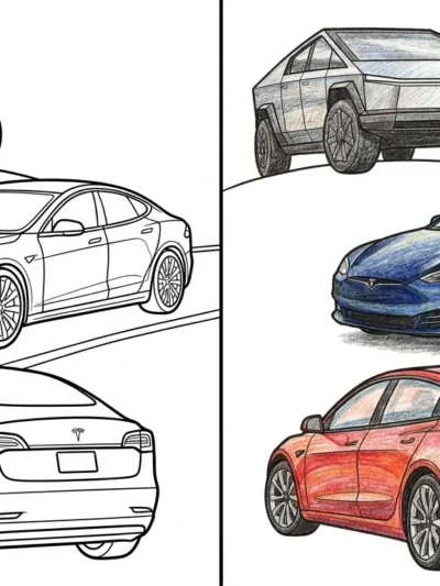 Tesla coloring pages