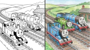 thomas and friends coloring pages