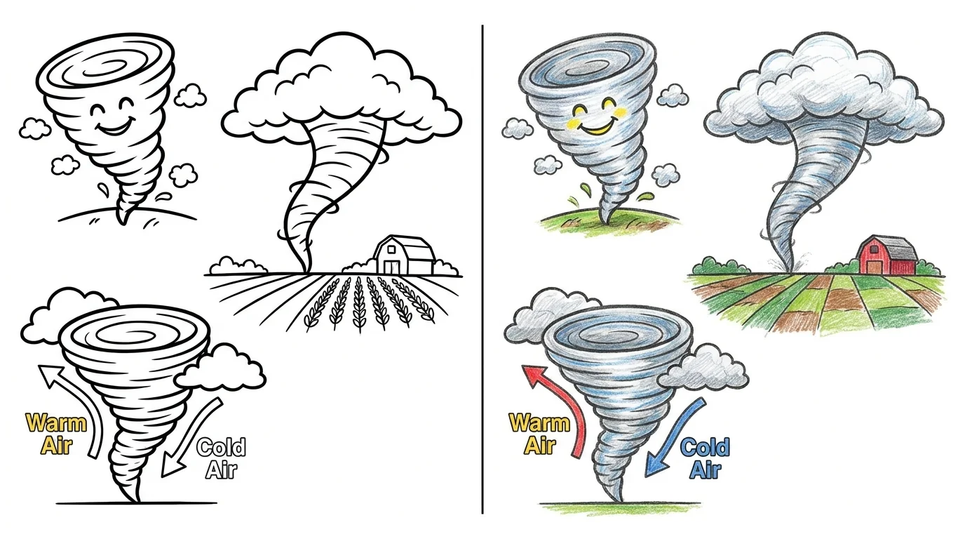tornado coloring pages