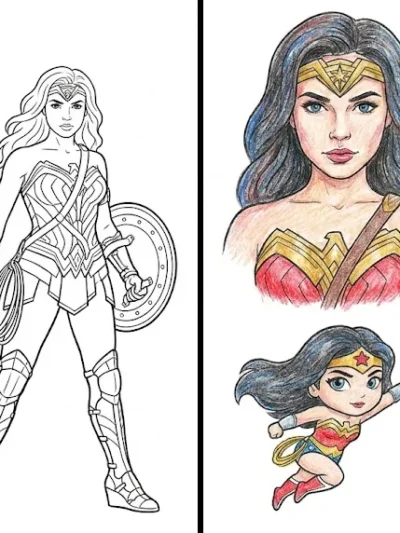 Wonder Woman coloring pages