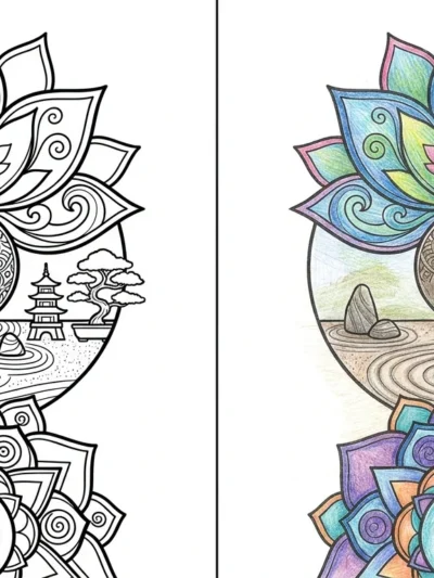 Zen coloring pages