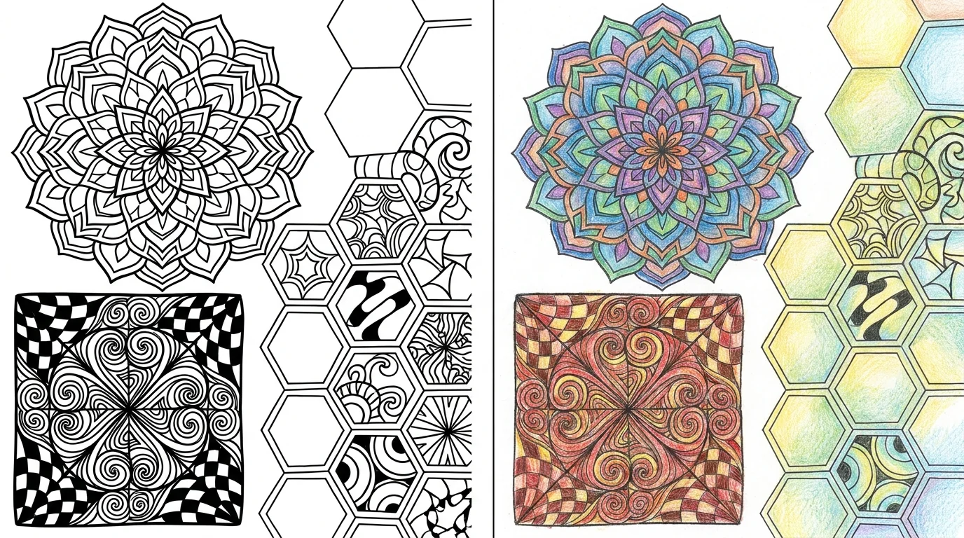 zentangle coloring pages