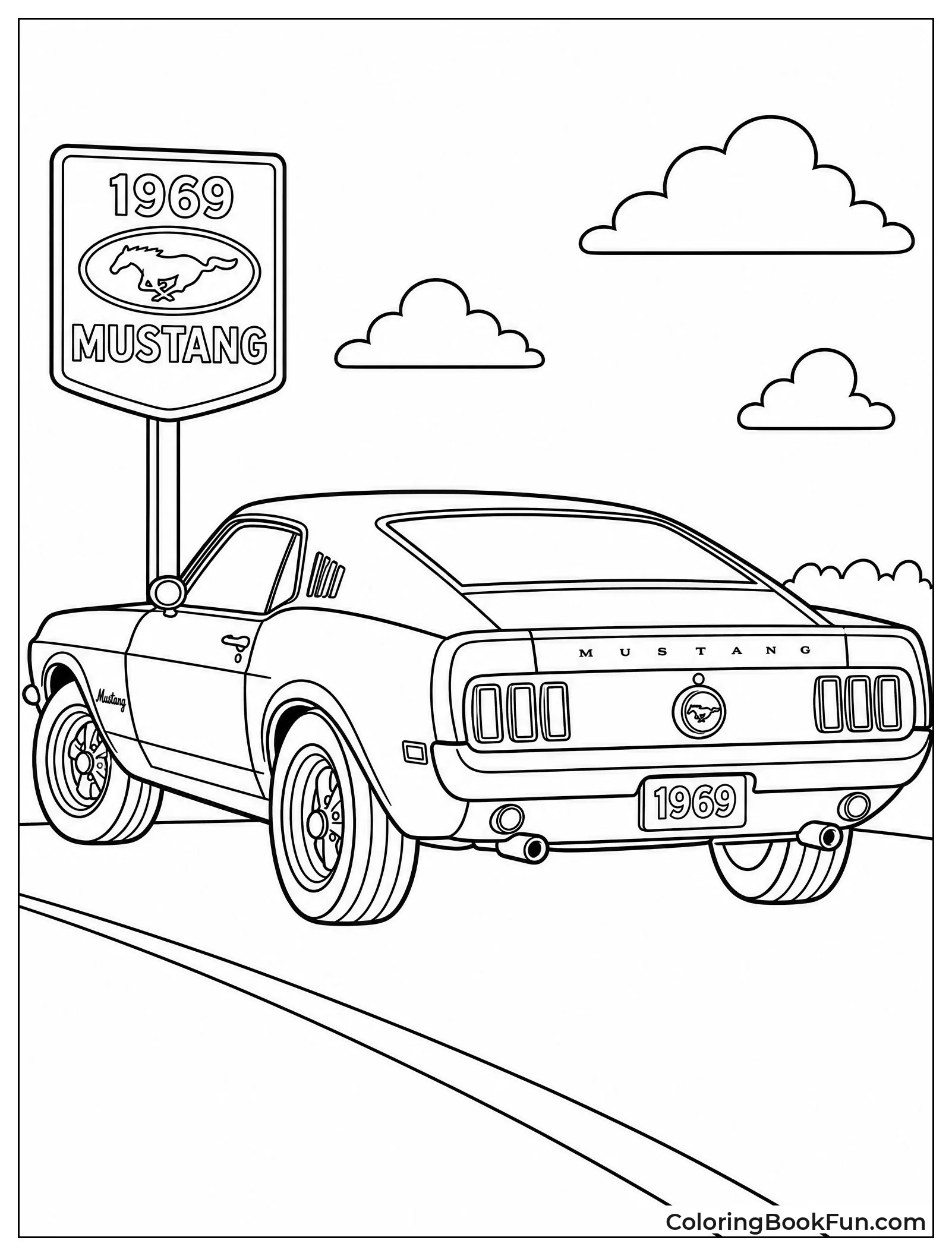 Fastback Mustang from Nineteen Sixty Nine