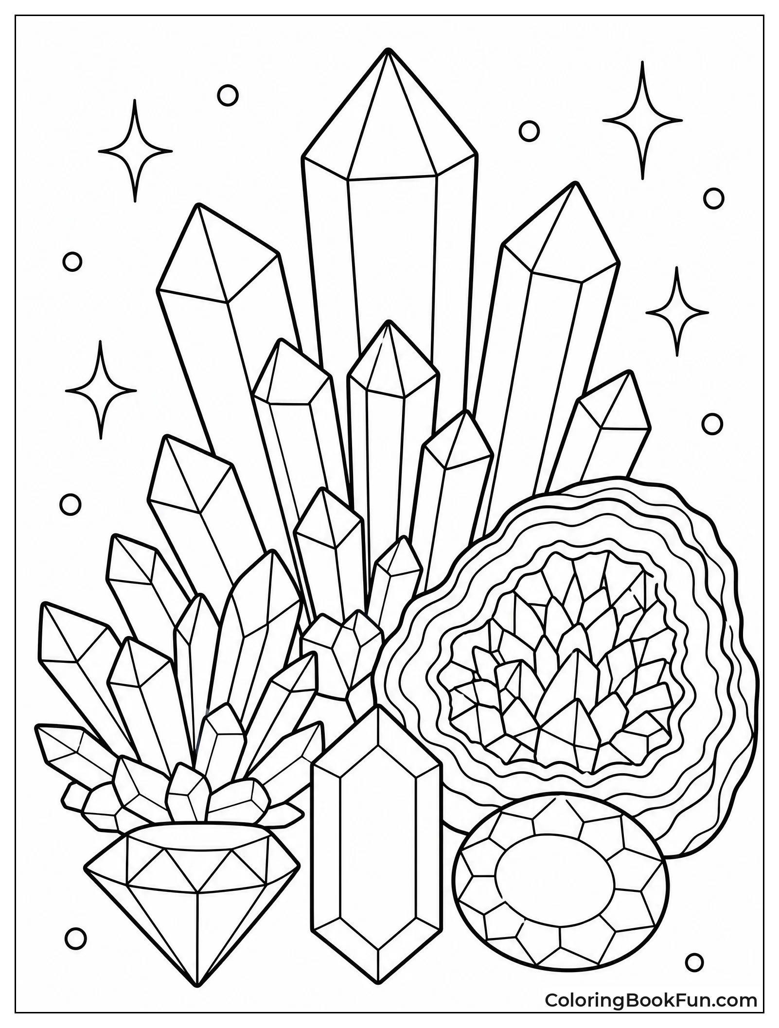Stylish Crystals Showing Elegant Patterns