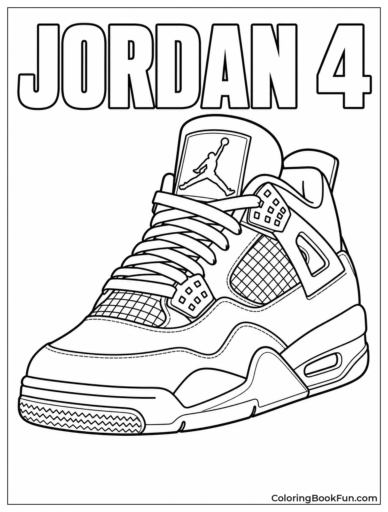 Front View of Popular Air Jordan Four