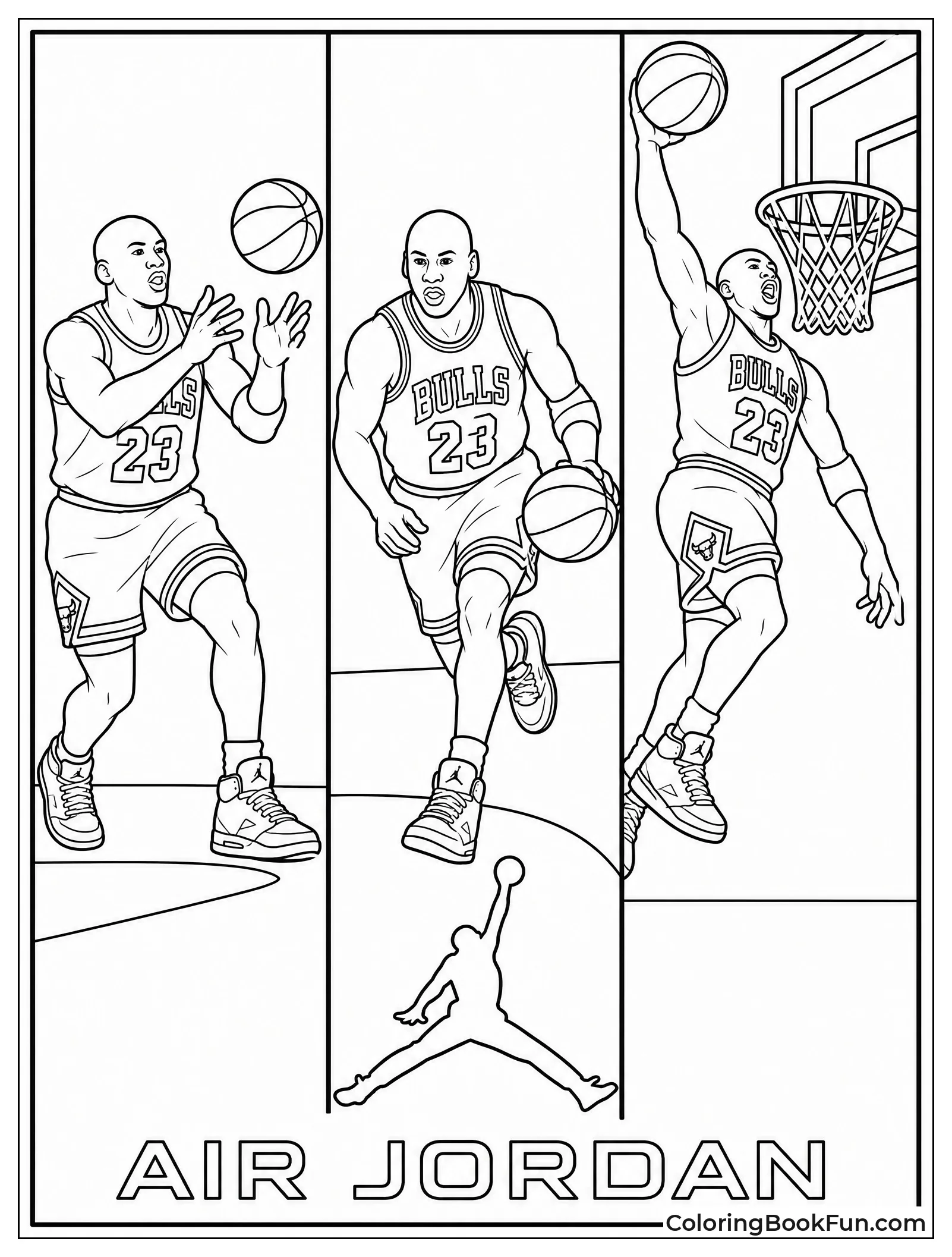 Fast Break Sequence with Three Panels