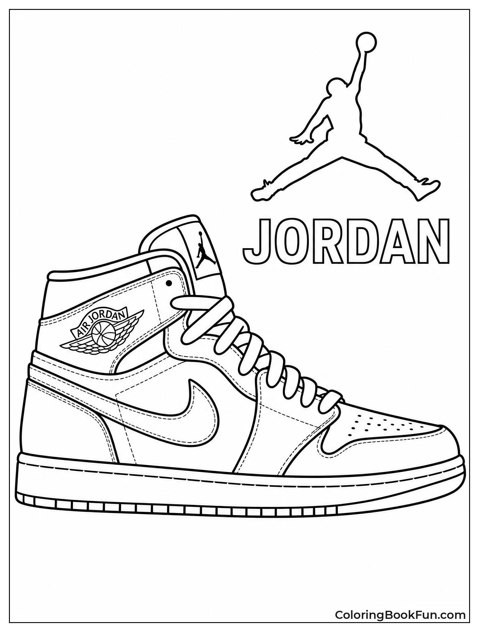 Jordan Sneakers Seen from the Side