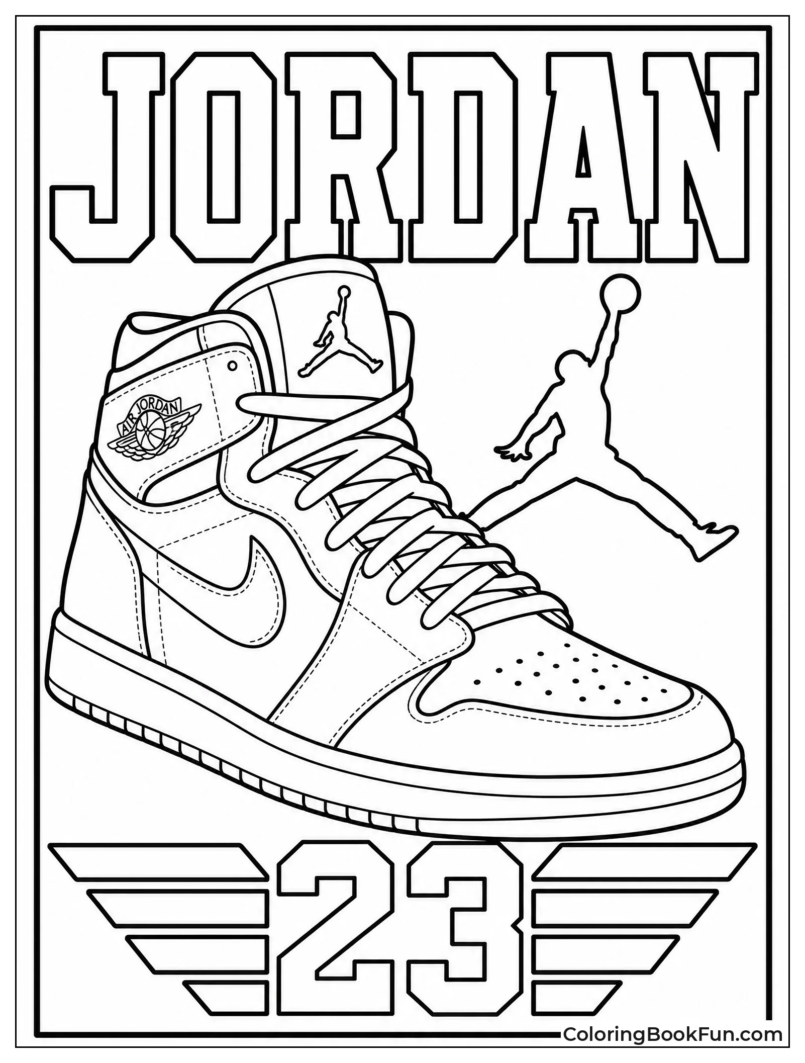 Large Air Jordan in Poster Layout