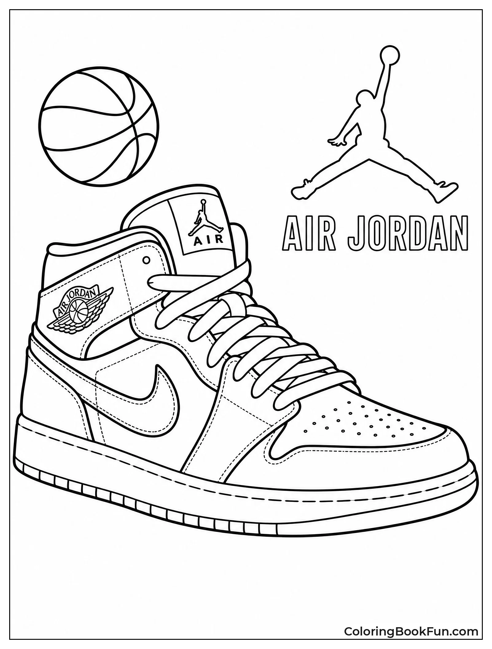 Mid Top Air Jordan Ready to Color