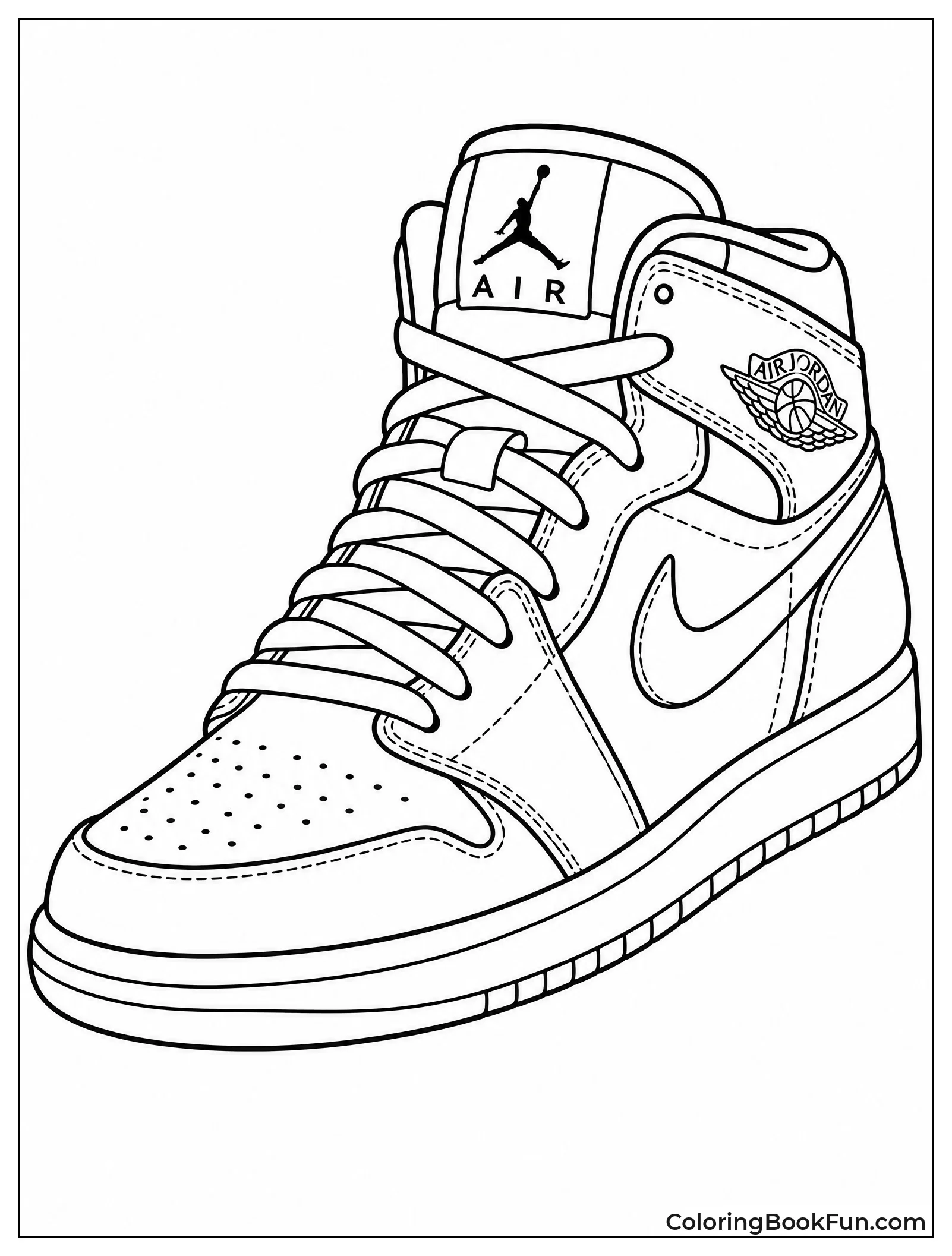 Air Jordan Shoe with Cool Details