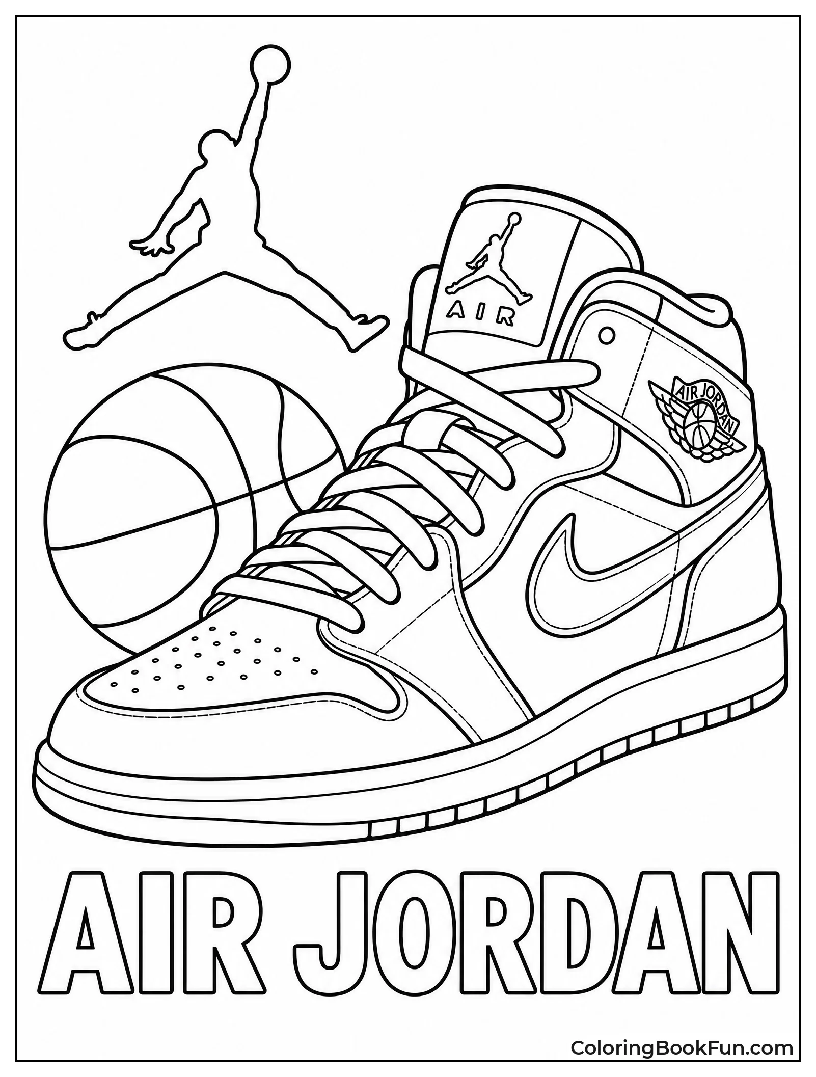 Air Jordan Shoe with Nike Swoosh