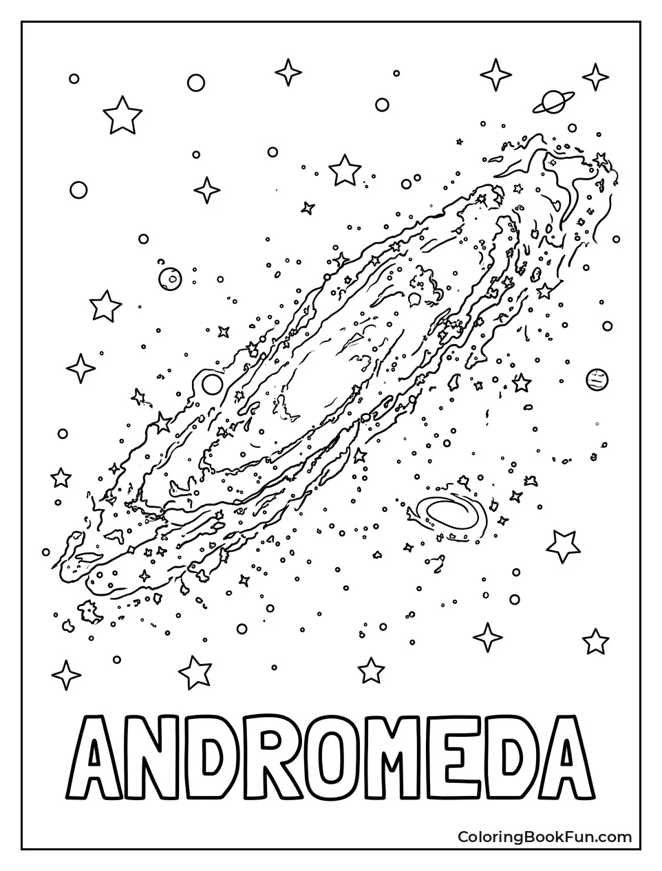 Andromeda Galaxy in Detail