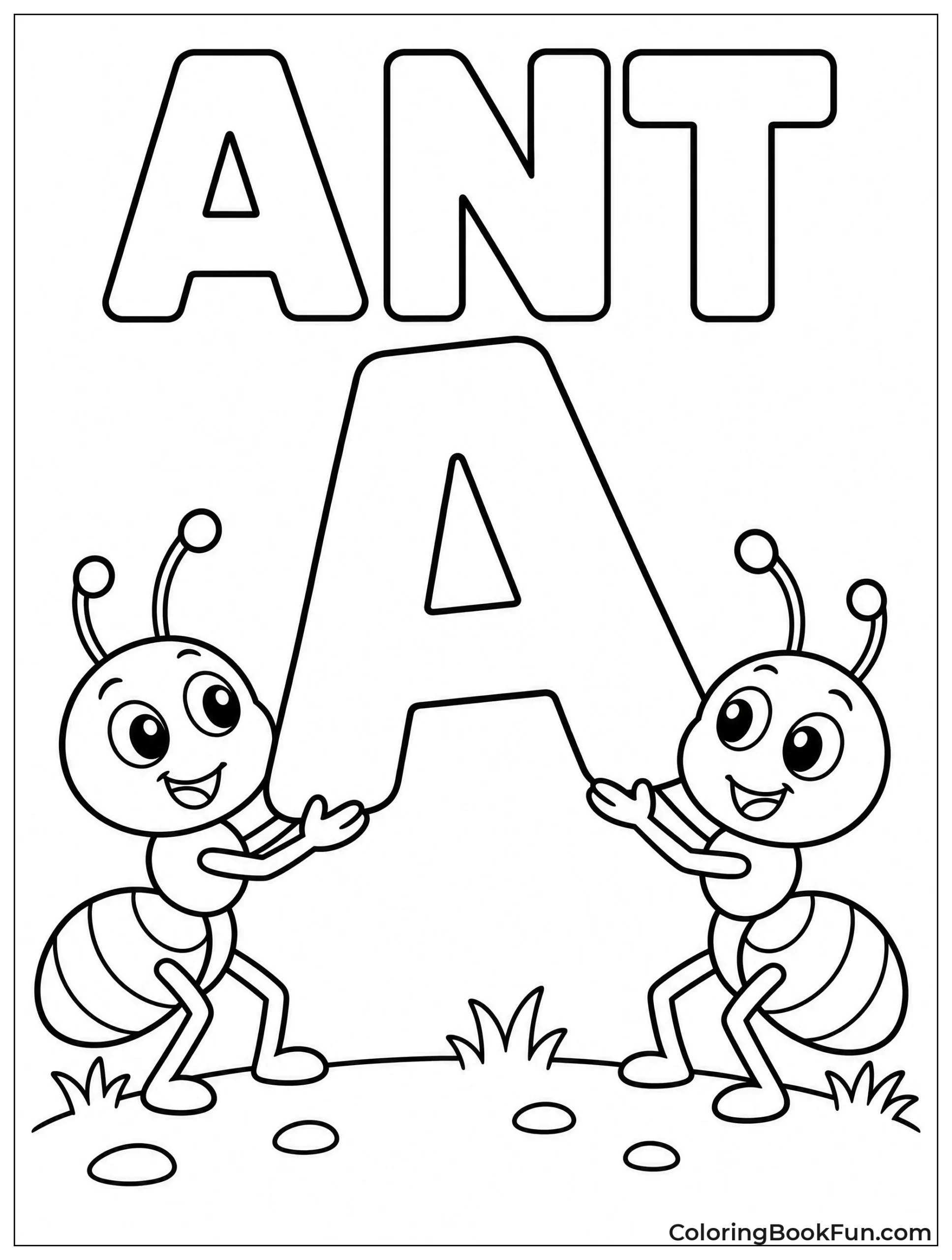 Ants Hold Big Letter A