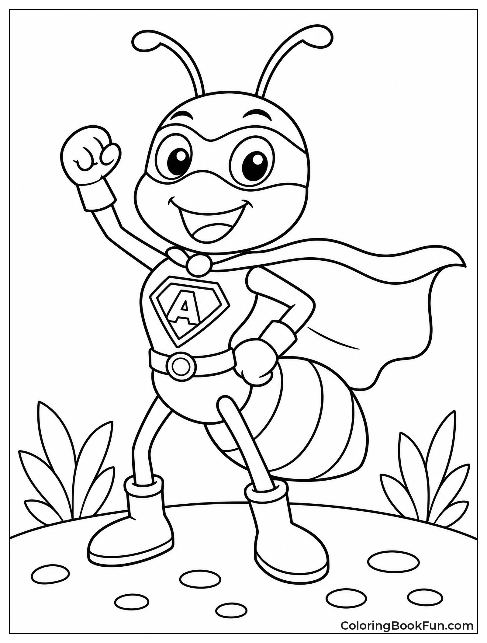 Atom Ant Striking a Heroic Pose