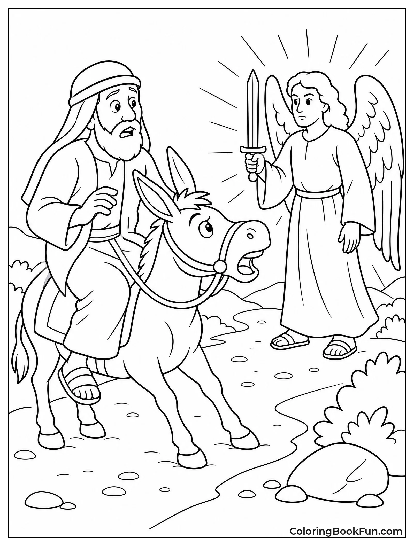 Balaam Donkey Stops and Talks