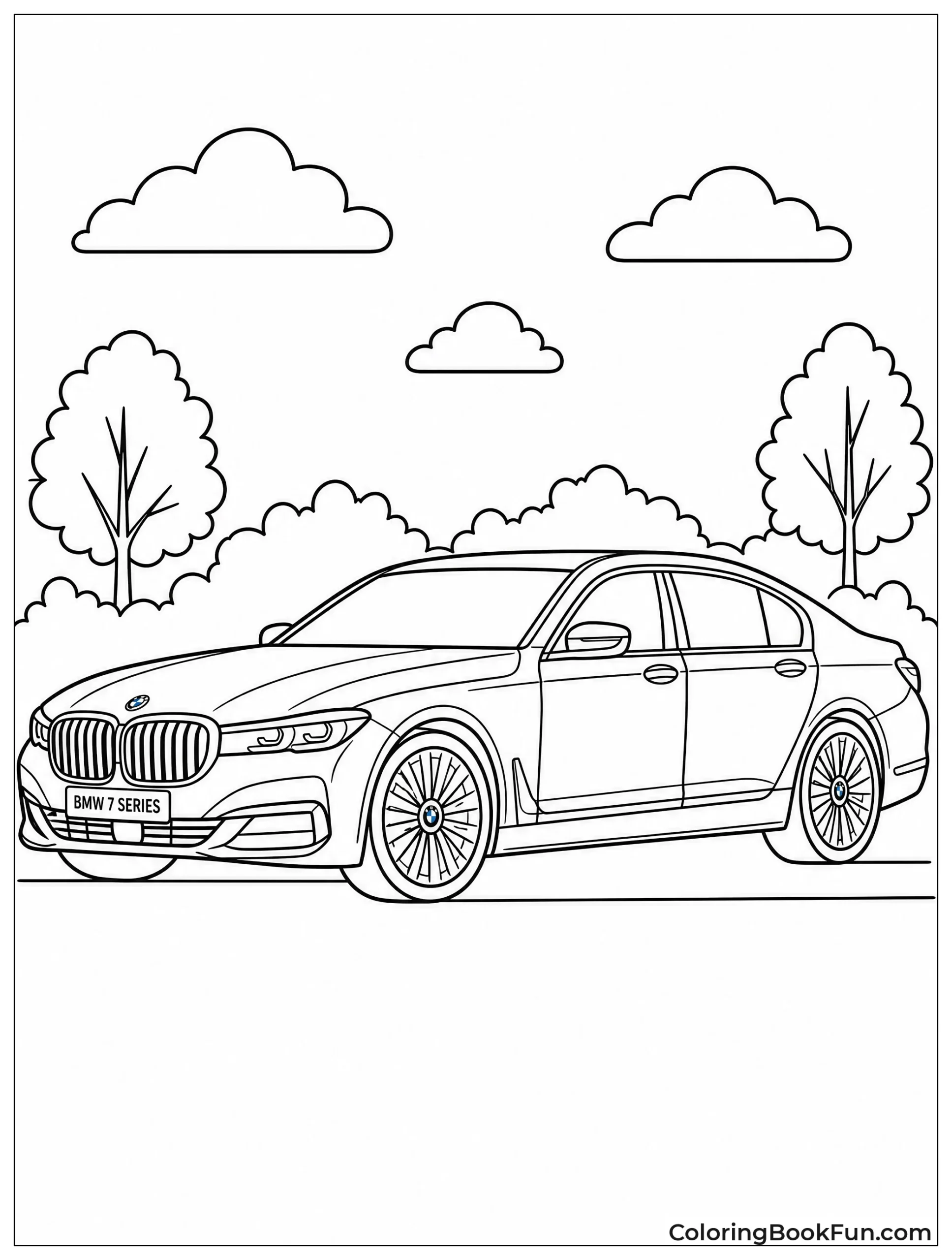 BMW Sedan with Long Hood