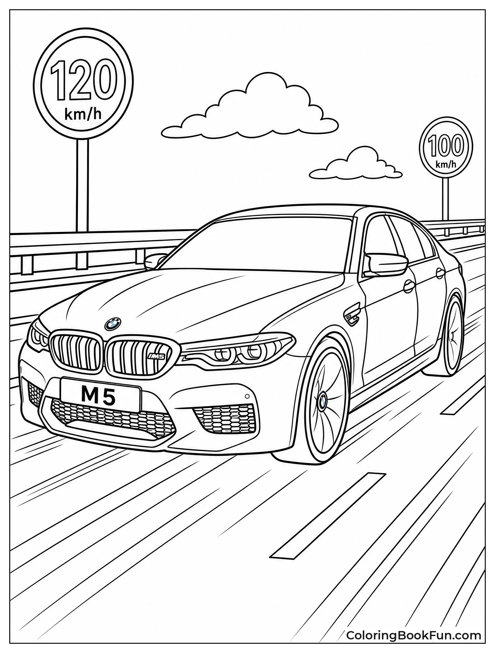 BMW Speeding on Autobahn