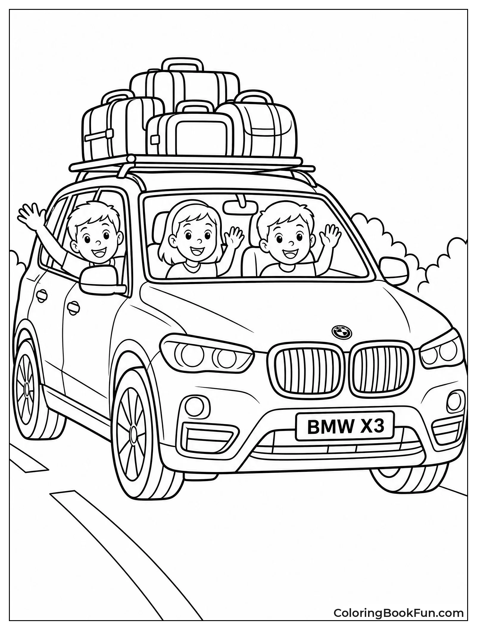BMW X3 on Family Trip