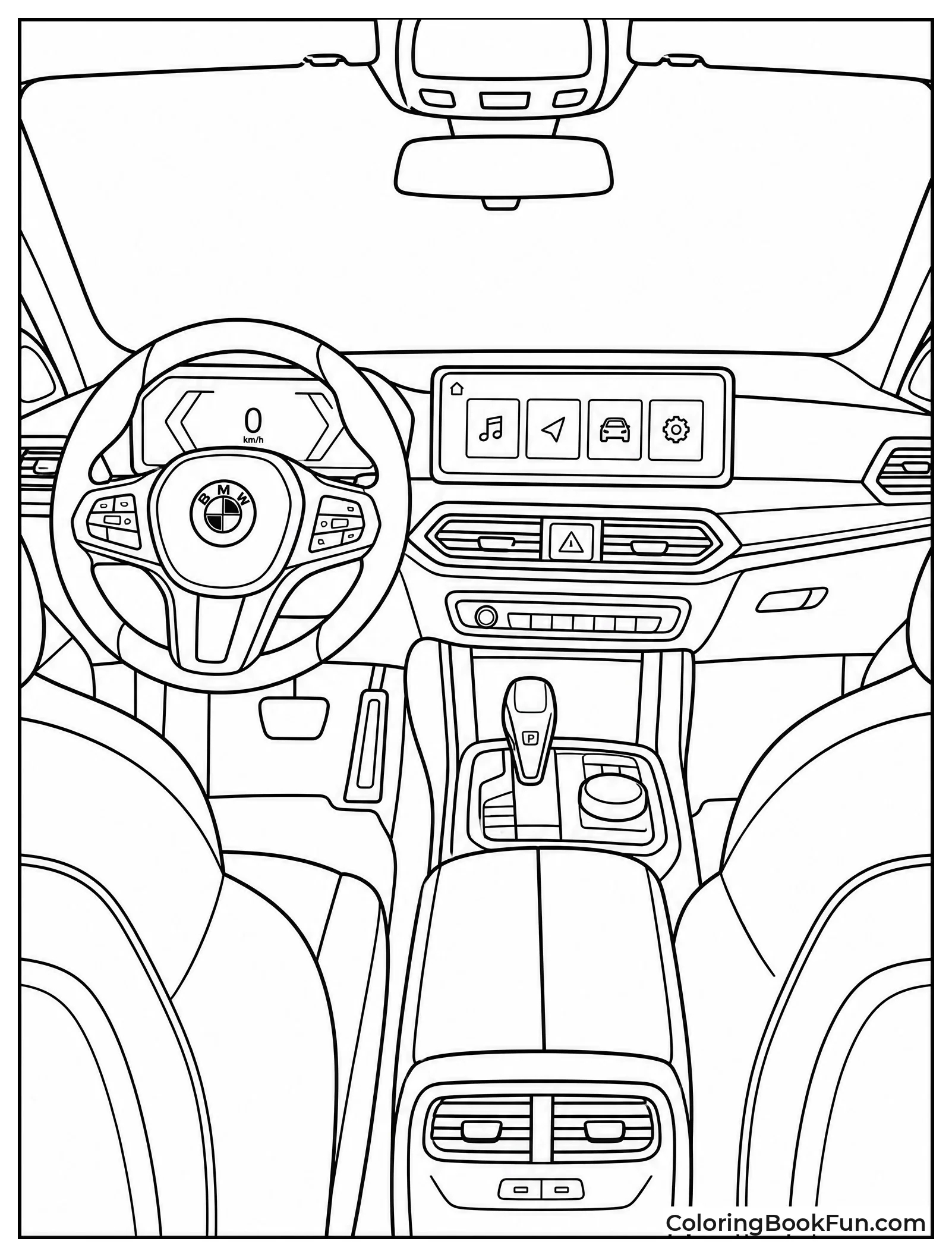 View of BMW Luxury Interior