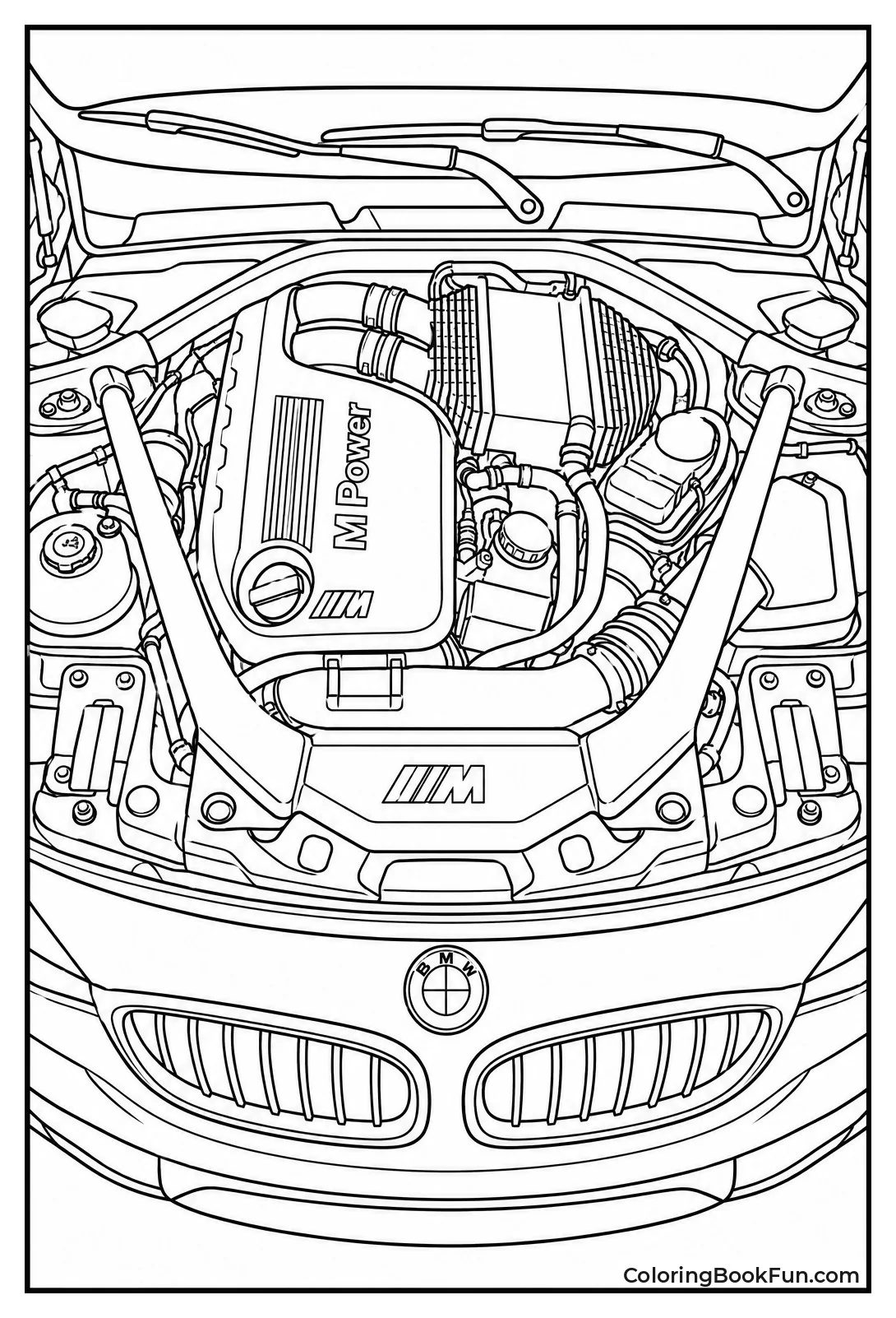 BMW M Engine Bay View