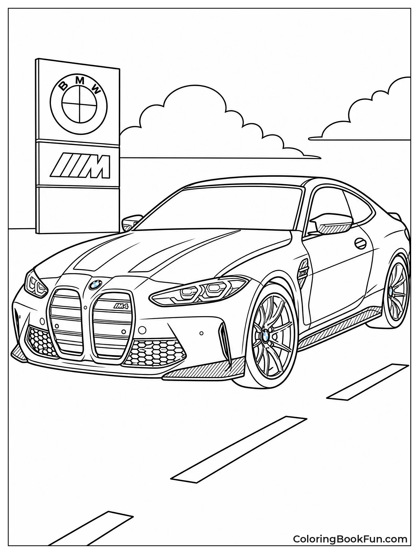 Modern BMW M4 Coupe Detail